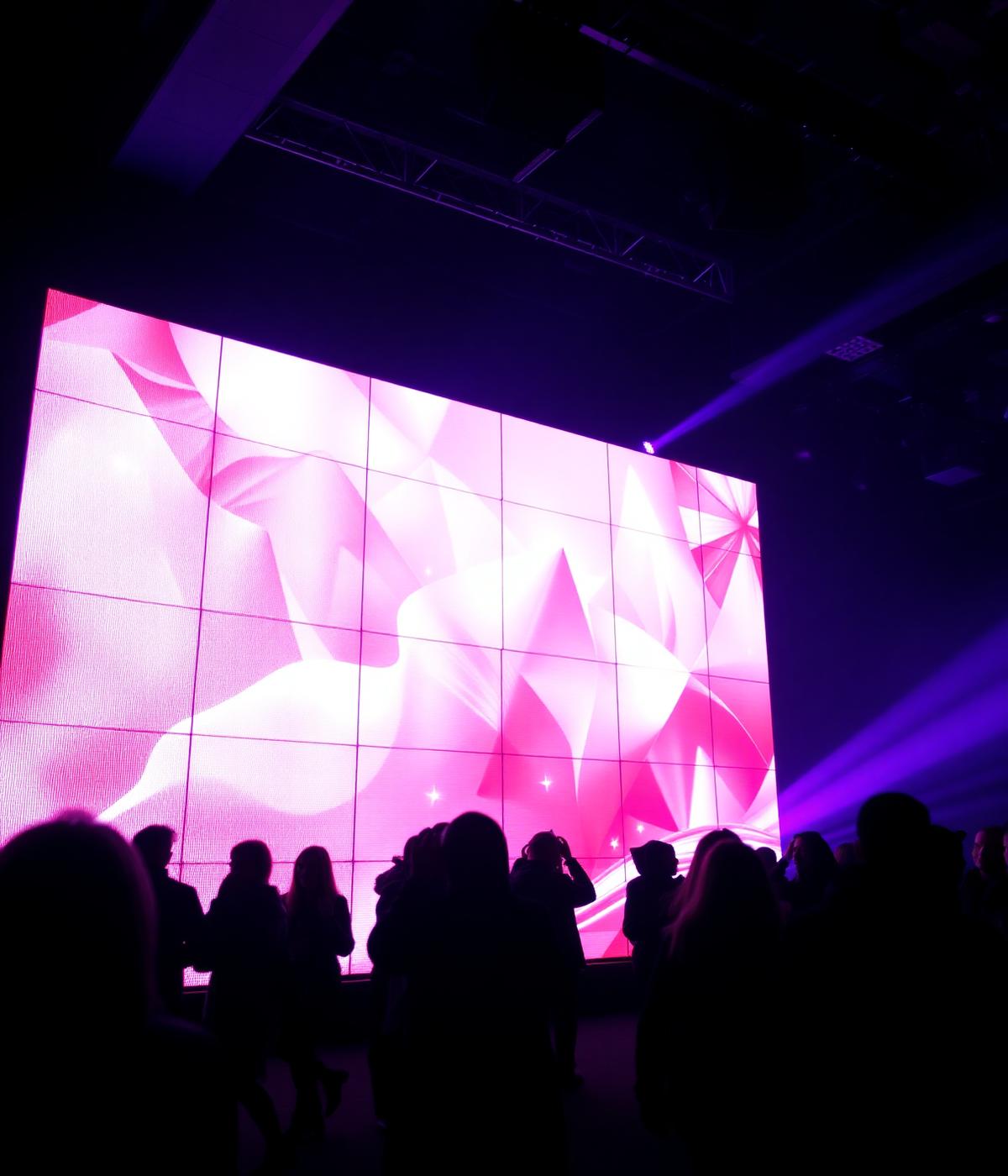 LED video wall at event